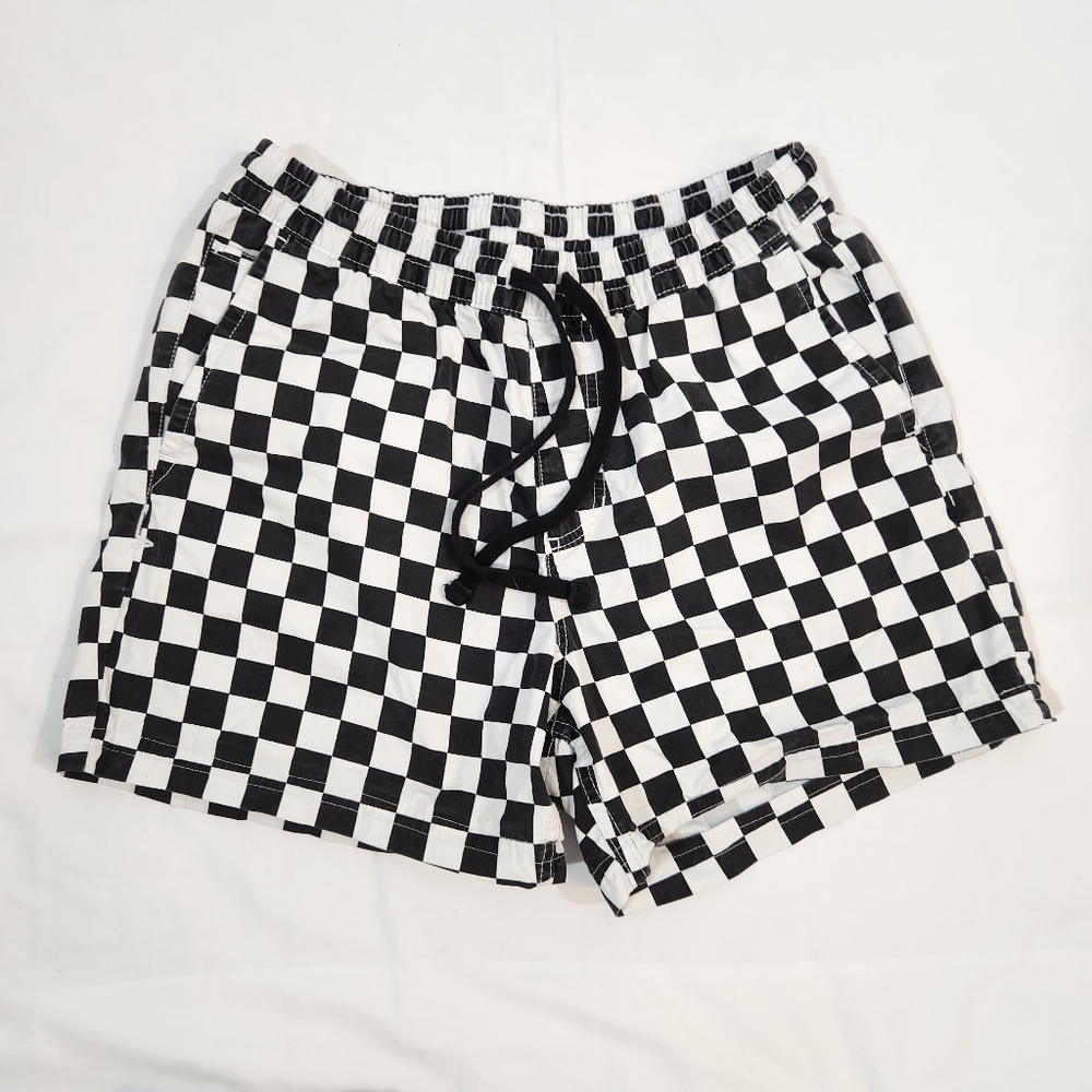 Vans Black and White Checkered Shorts